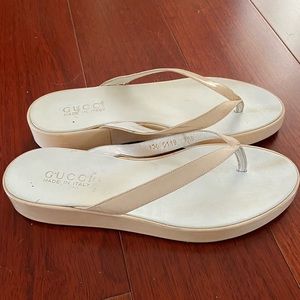 Vintage Gucci Platform Flip Flop Sandals 37.5